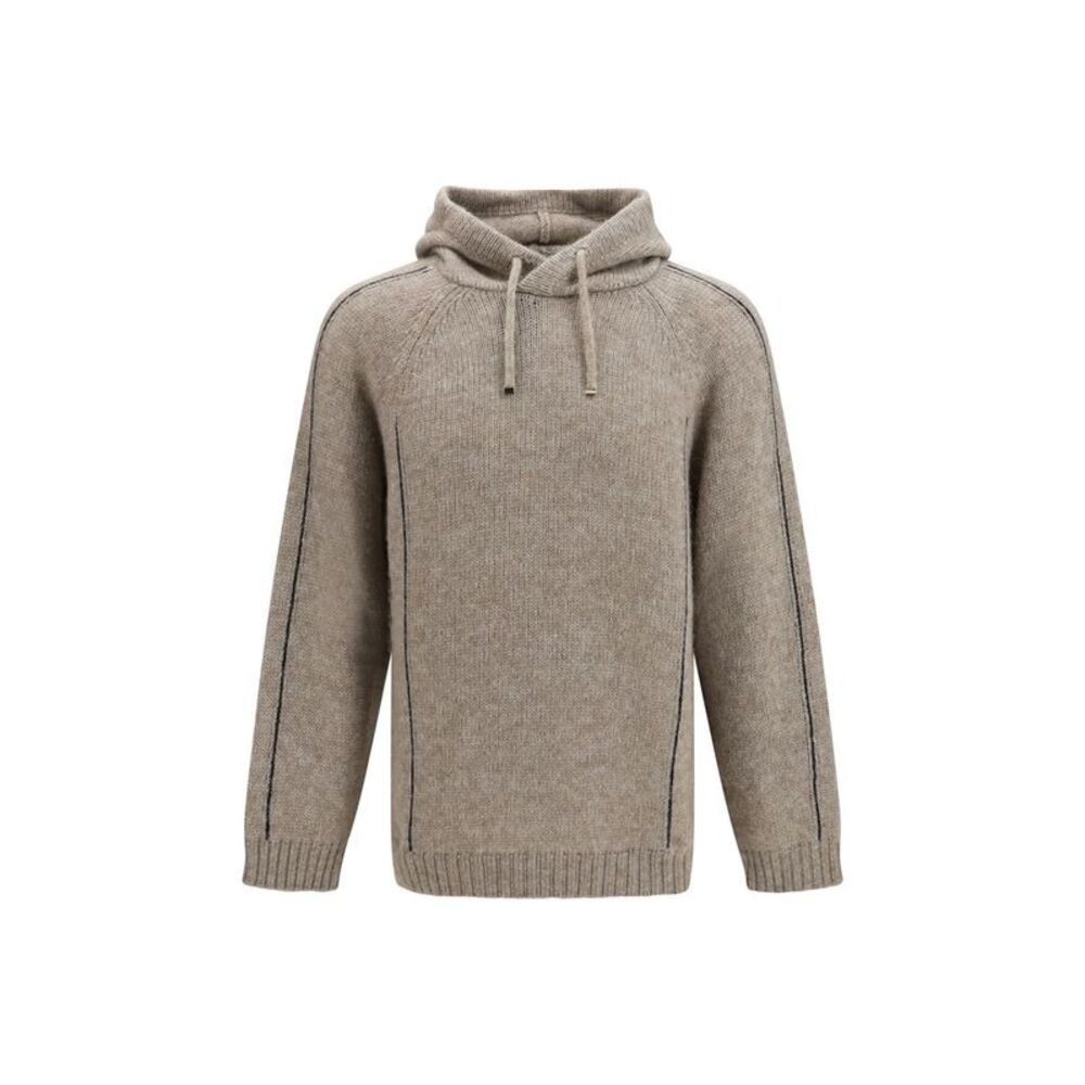 Giorgio Armani Beige Alpaca Vicugna Pacos Men's Sweatshirt